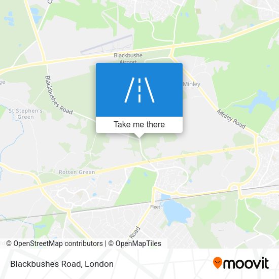 Blackbushes Road map