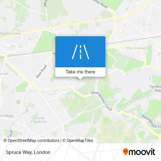Spruce Way map