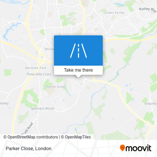 Parker Close map