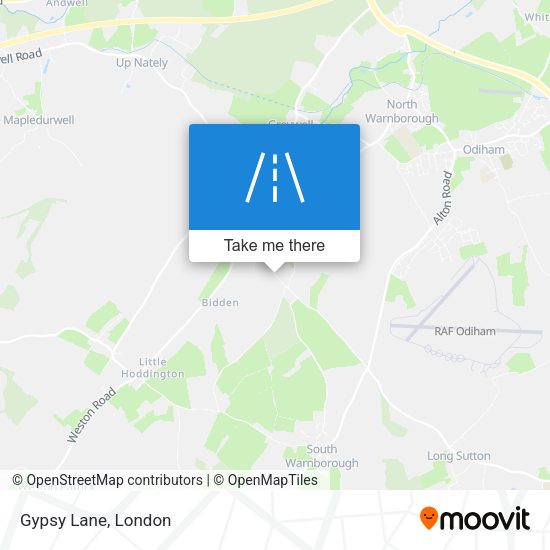 Gypsy Lane map