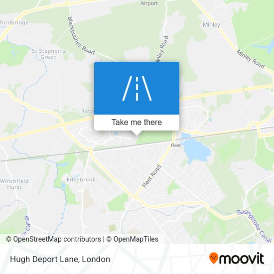 Hugh Deport Lane map