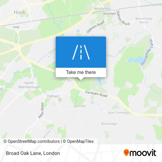 Broad Oak Lane map