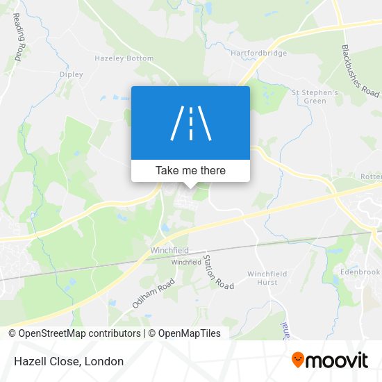 Hazell Close map