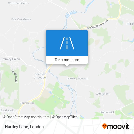 Hartley Lane map