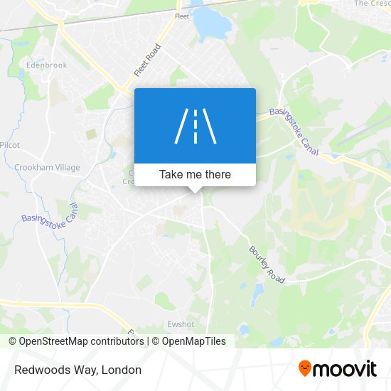 Redwoods Way map
