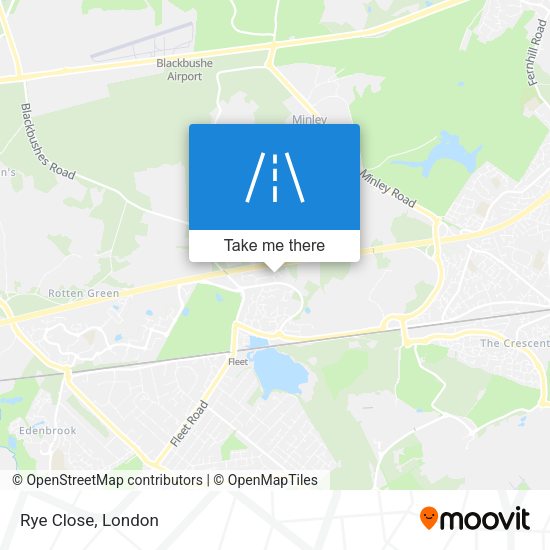 Rye Close map