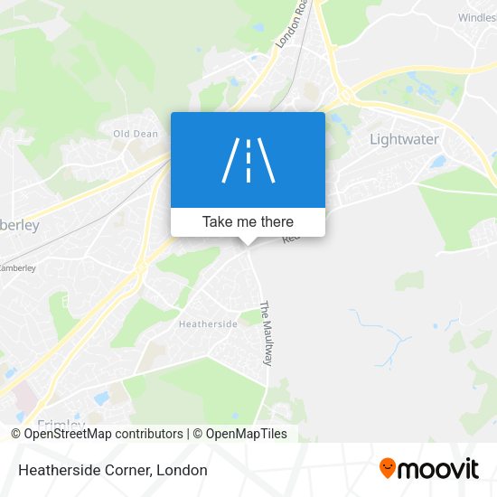 Heatherside Corner map