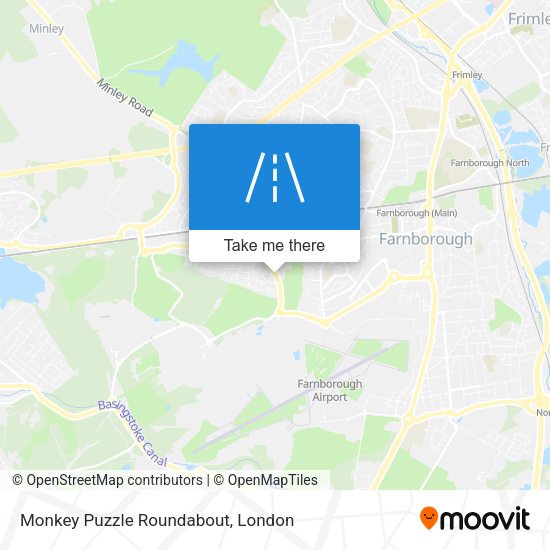 Monkey Puzzle Roundabout map