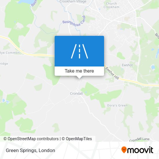 Green Springs map