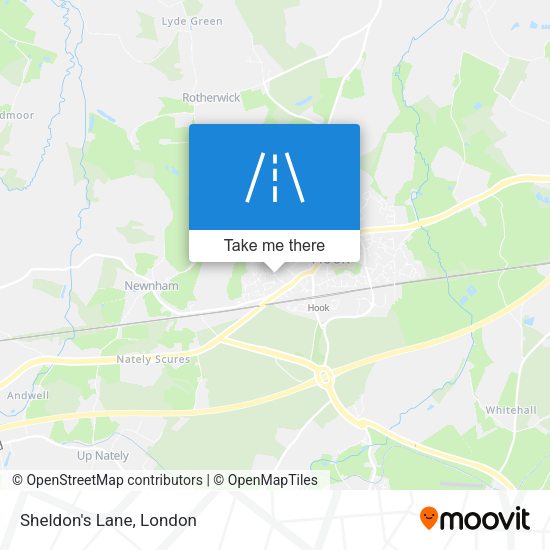 Sheldon's Lane map