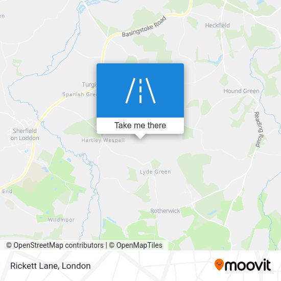 Rickett Lane map