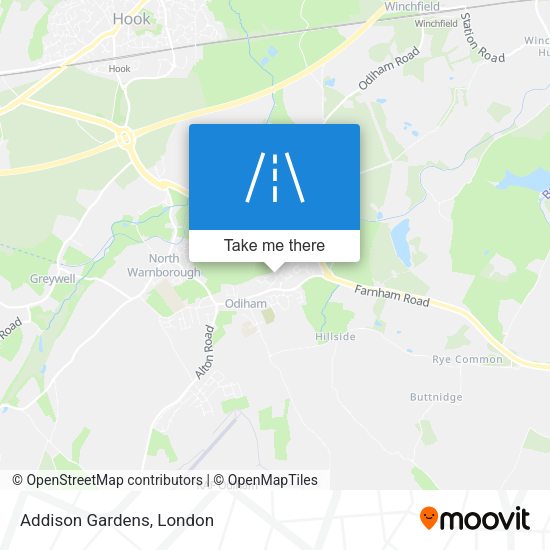 Addison Gardens map
