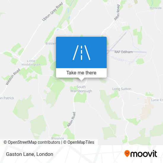 Gaston Lane map