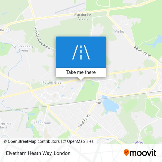 Elvetham Heath Way map