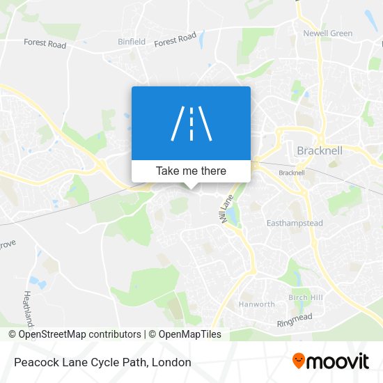 Peacock Lane Cycle Path map