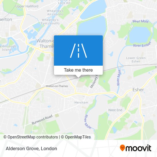 Alderson Grove map