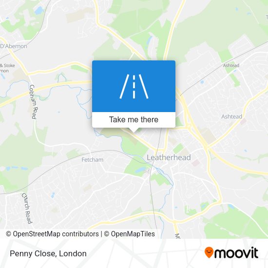 Penny Close map