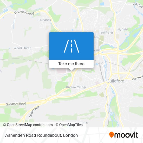 Ashenden Road Roundabout map