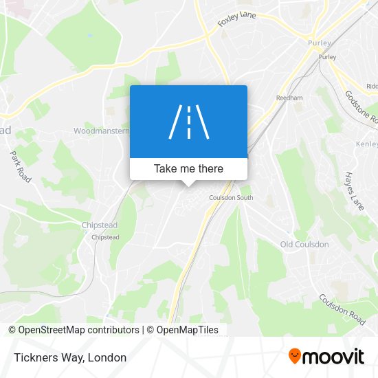 Tickners Way map