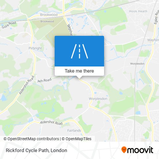 Rickford Cycle Path map