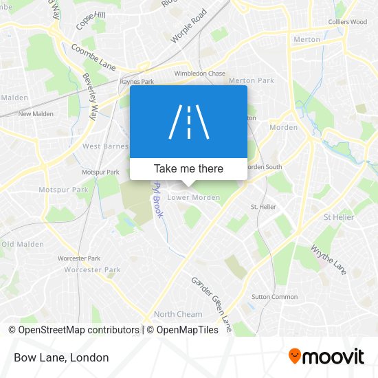 Bow Lane map