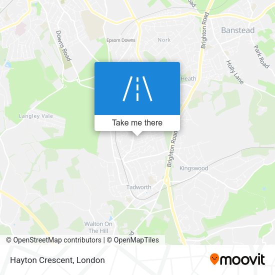 Hayton Crescent map