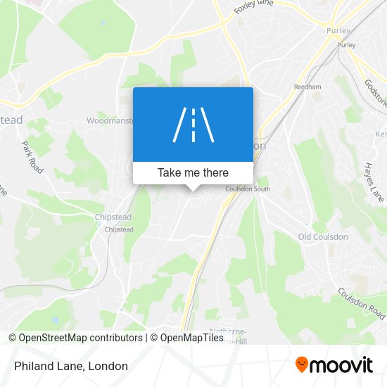 Philand Lane map