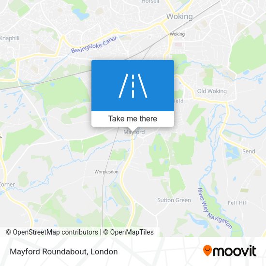 Mayford Roundabout map