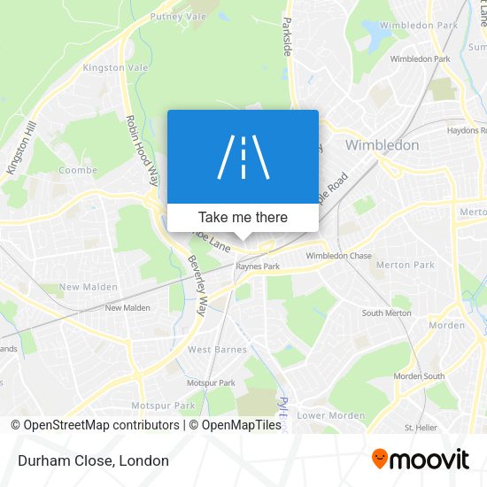 Durham Close map