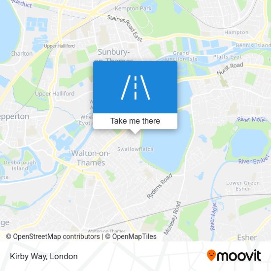 Kirby Way map