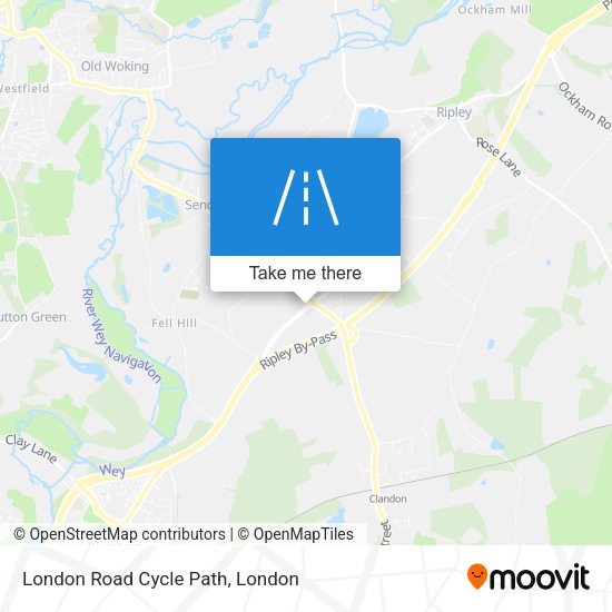 London Road Cycle Path map