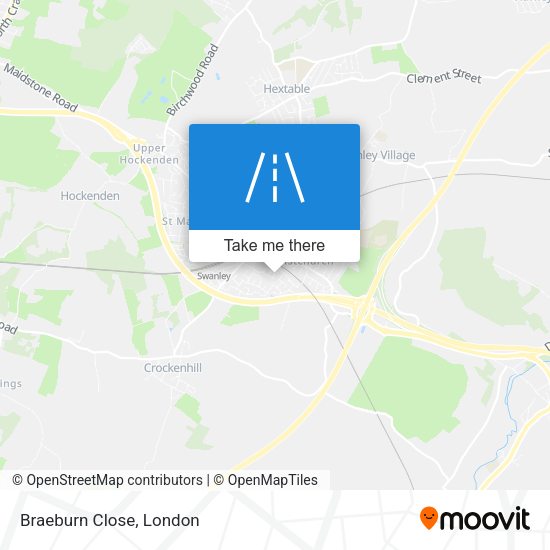 Braeburn Close map