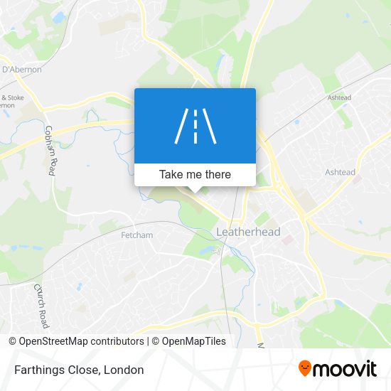 Farthings Close map