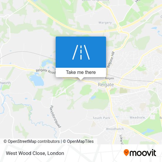 West Wood Close map