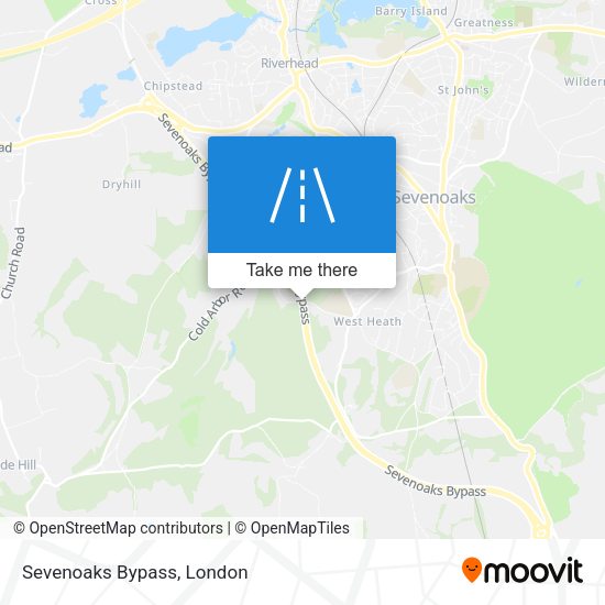 Sevenoaks Bypass map