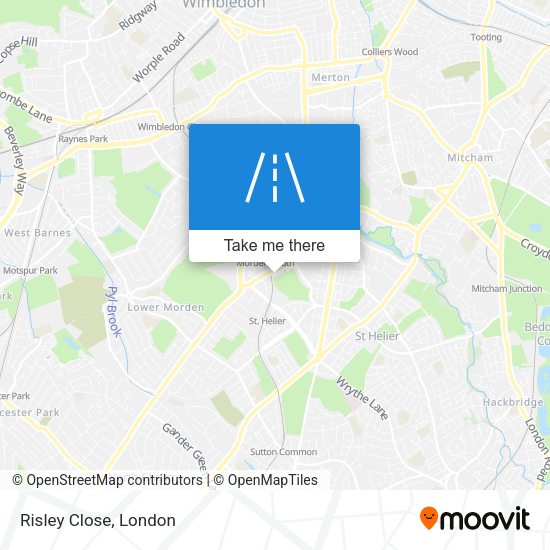 Risley Close map