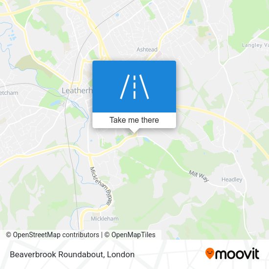 Beaverbrook Roundabout map
