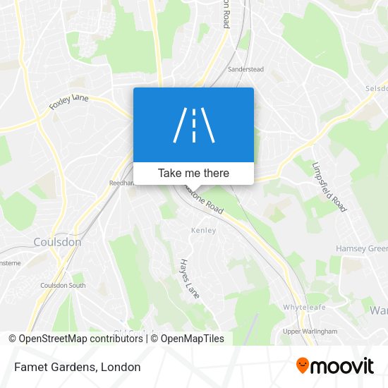 Famet Gardens map