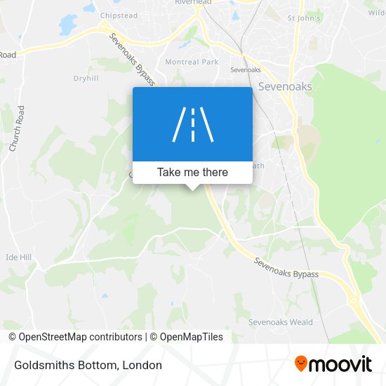 Goldsmiths Bottom map