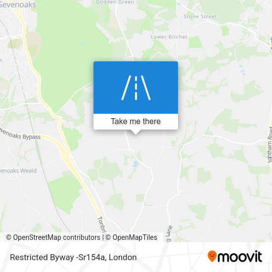 Restricted Byway -Sr154a map