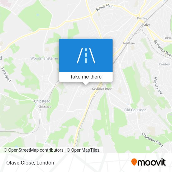 Olave Close map