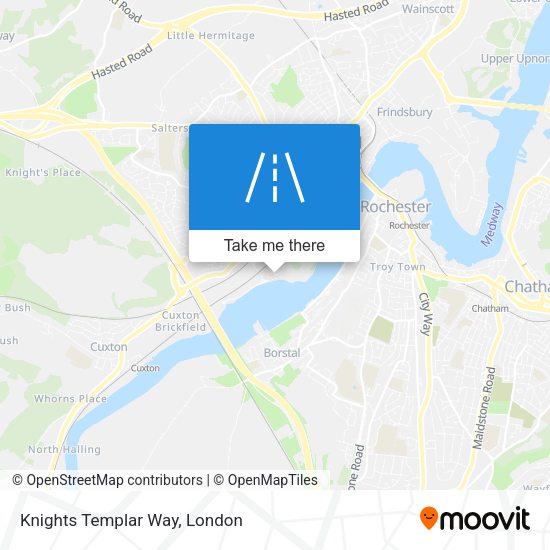 Knights Templar Way map