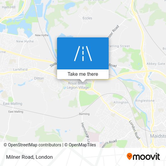 Milner Road map