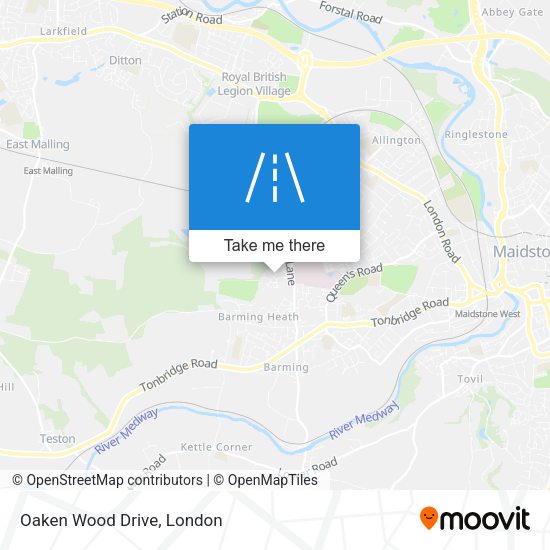 Oaken Wood Drive map