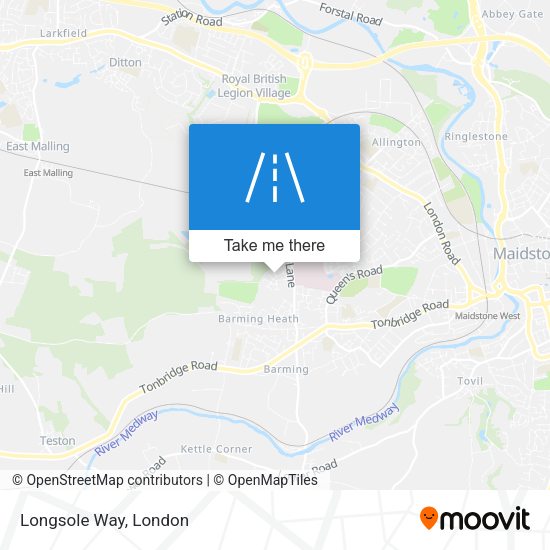 Longsole Way map
