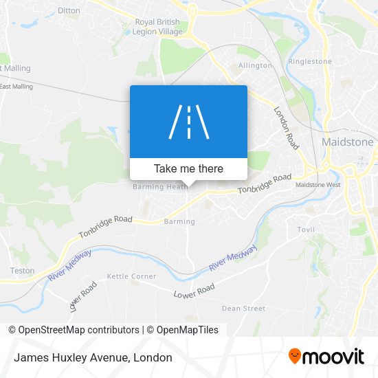 James Huxley Avenue map