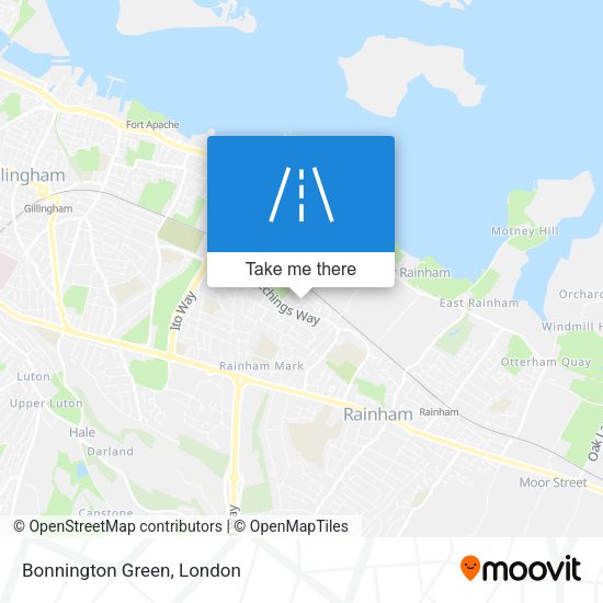 Bonnington Green map