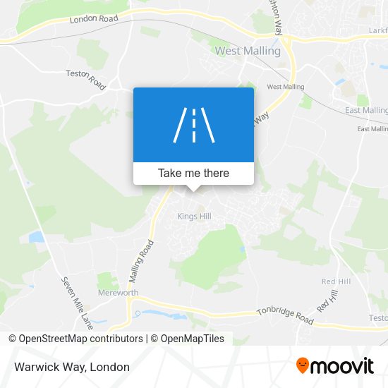 Warwick Way map