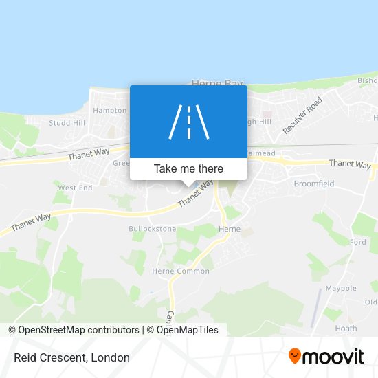 Reid Crescent map