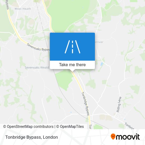 Tonbridge Bypass map